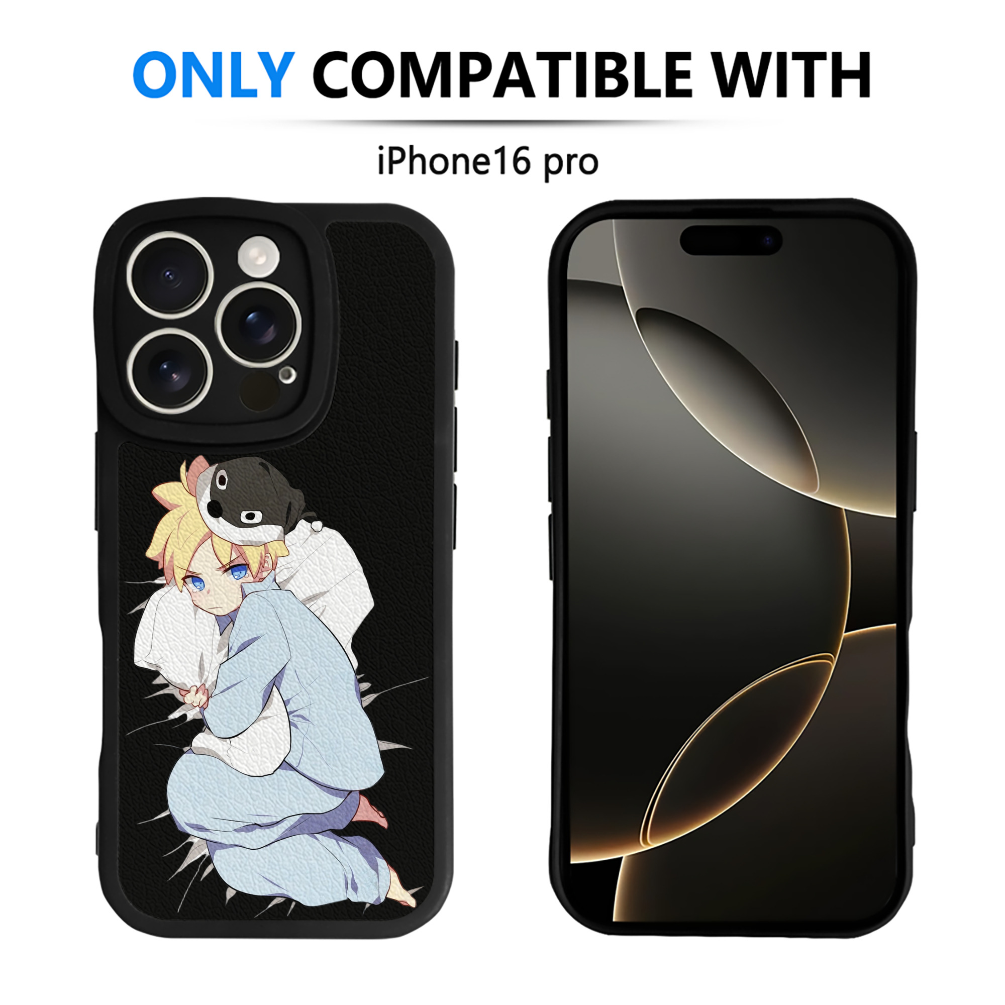 （画像用） NARUTO -ナルト- うずまき ナルト Uzumaki Naruto 【iPhone 16シリーズ対応】シリコンスマホケース（レザー調） 材質：シリコン